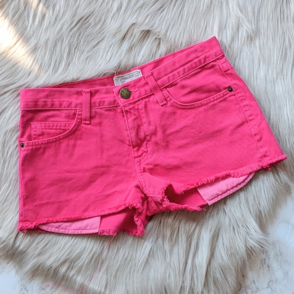 Current/Elliott Pants - CURRENT/ELLIOT The Boyfriend Short Bright Rose